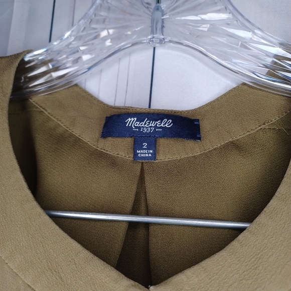 Madewell silk short sleeve dress - Picture 5 of 16